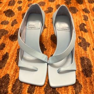 Jeffrey Campbell Open Toe Heel - Light Blue - Size 6.5